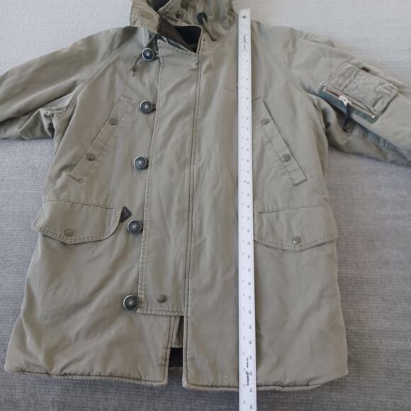 Alpha Industries N-3B Parka Jacket M Sage Green Sherpa Lined Hood Military Coat - Picture 5 of 11